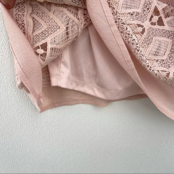 *50% OFF! Blu Pepper bohemian lace dress pink sleeveless - Picture 6 of 7